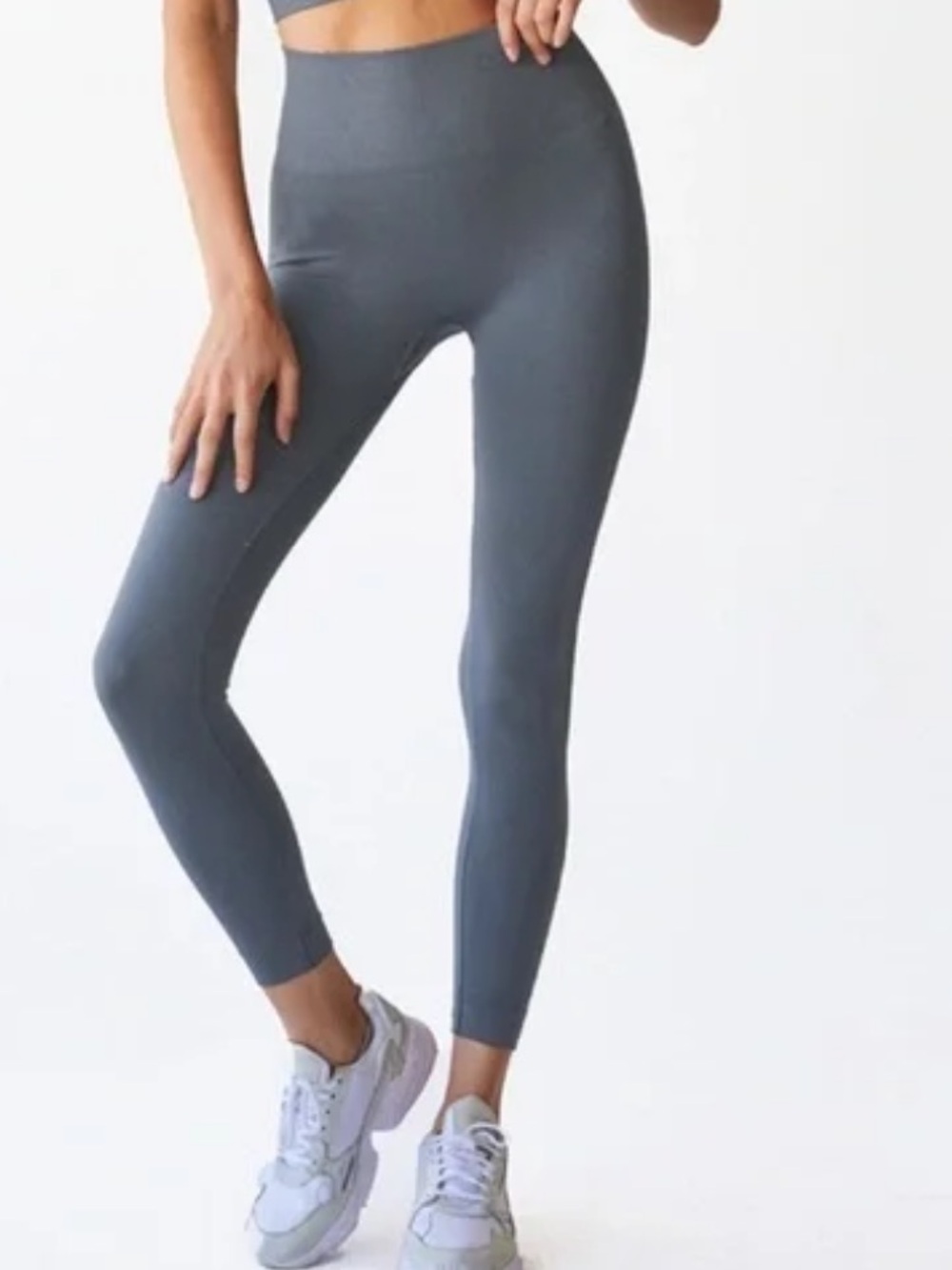 SET Active seamless sculpt 7/8 leggings - blue gray S